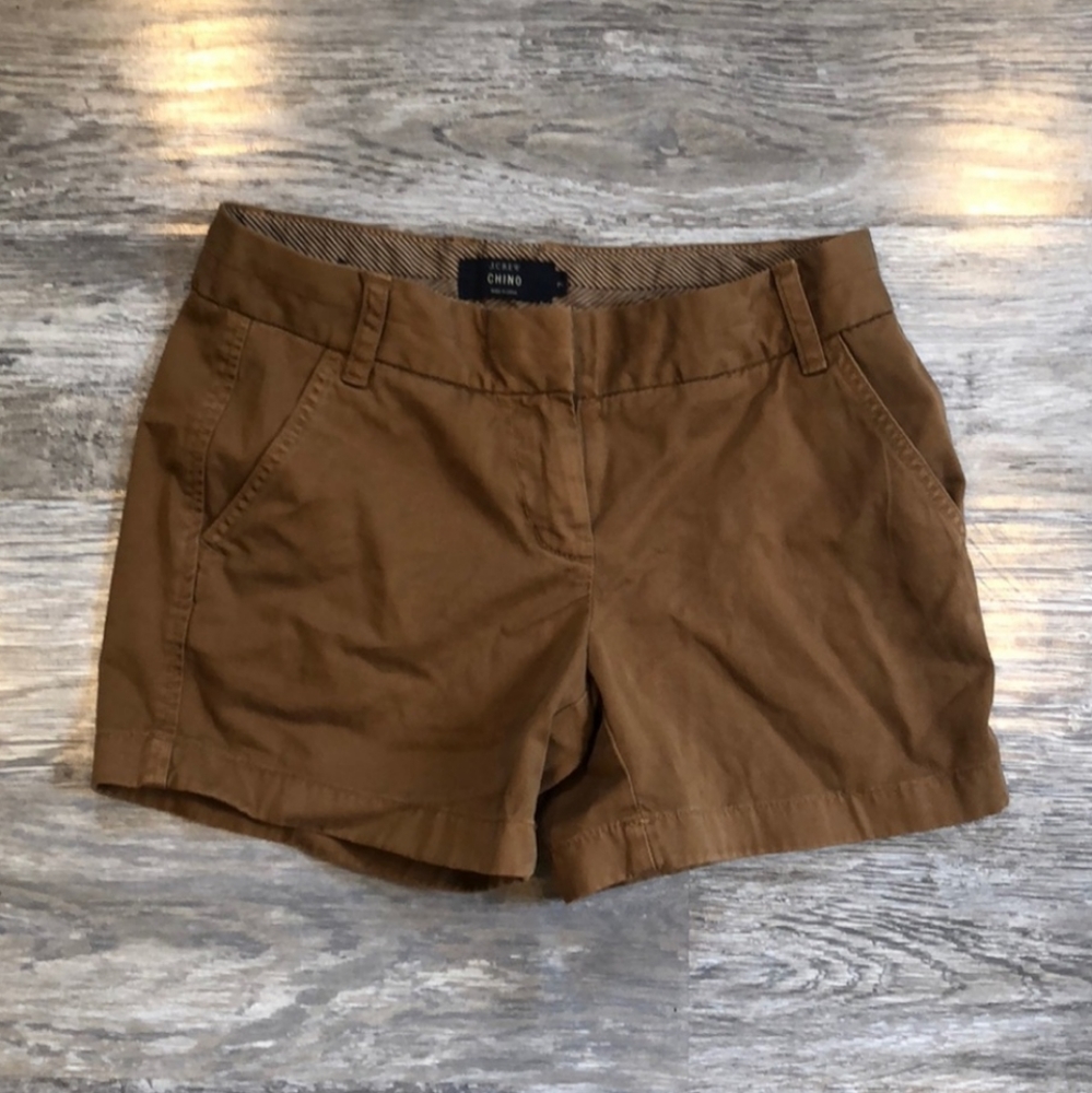 J Crew Brown Khaki Chino Shorts